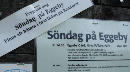 Information på Eggeby